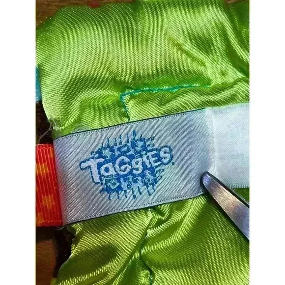 Mary Myer Baby Taggies Lovey Security Blanket Monkey Bird Orange - Picture 8 of 11